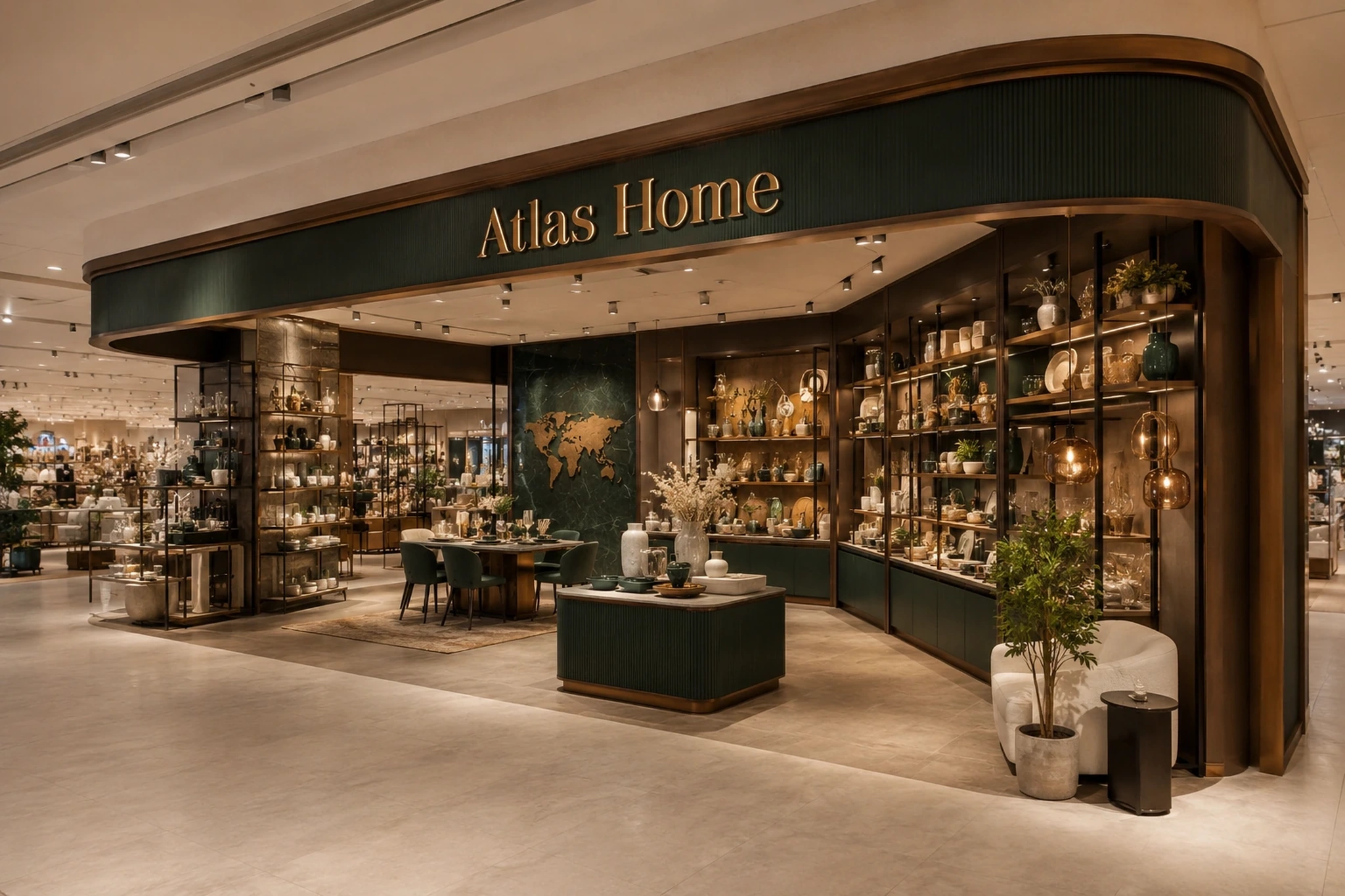 AI ile Shop-in-Shop Tasarımı konsept render